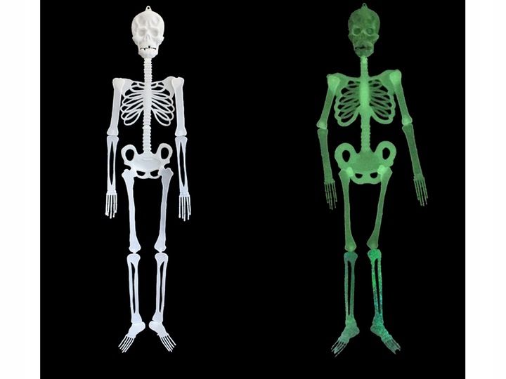 Fluorescencyjny szkielet Halloween 150 cm zdjęcie 3