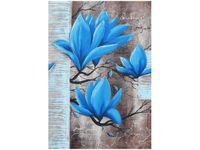 OBRAZ NIEBIESKI KWIAT MAGNOLII