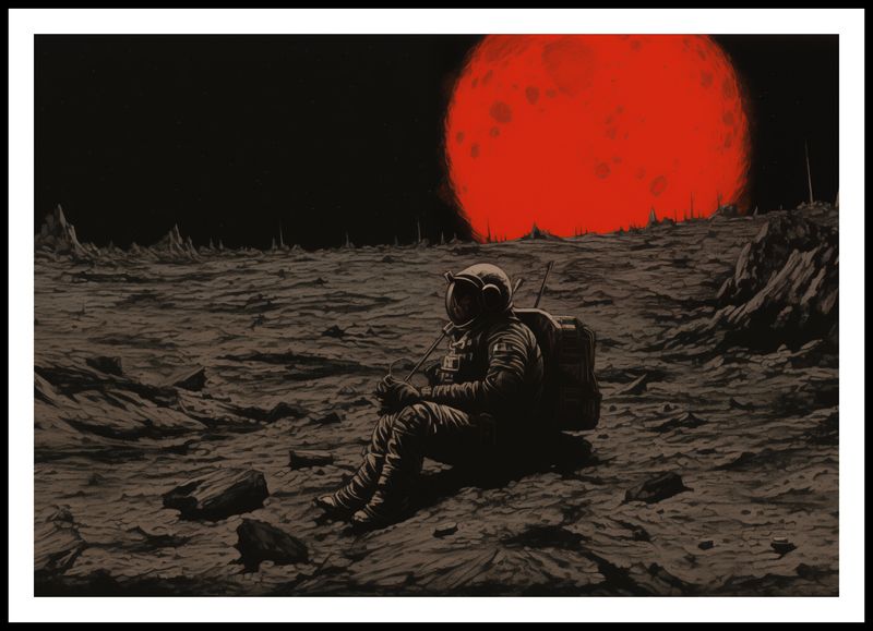 Plakat 100x70cm Samotność w Kosmosie zdjęcie 3