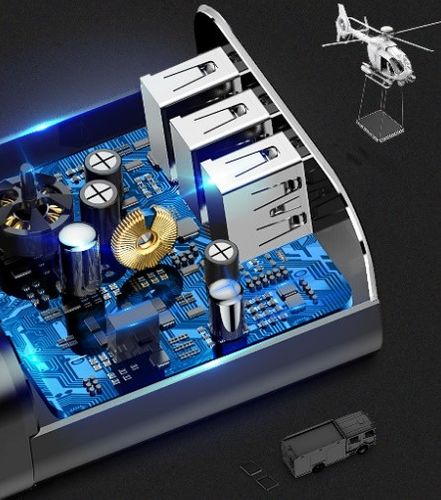 ŁADOWARKA SIECIOWA BASEUS MIRROR TRAVEL 3xUSB na Arena.pl