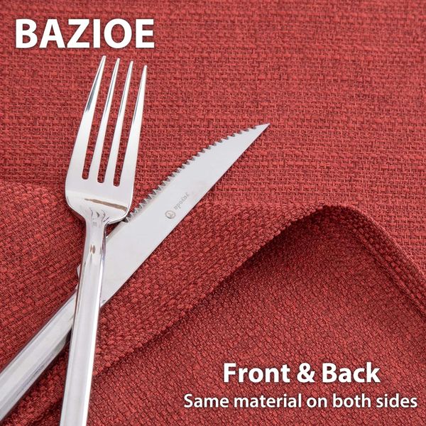 Elegancki Obrus BAZIOE Stylowy na Wszystkie Okazje, Czerwony zdjęcie 5