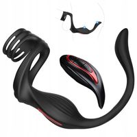 Masażer Prostaty Wibrator dla Mężczyzn Pierścień Erekcyjny na Pilota