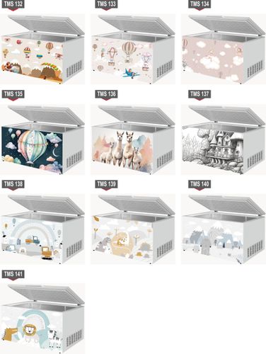 Naklejka samoprzylepna na zamrażarkę zmywarkę pralkę AKWARELOWE ZWIERZĘTA na Arena.pl