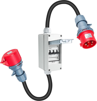 Adapter CEE 32A na 16A 415V 5-pin 3P przewód 2,5mm² IP44