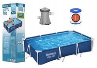 Basen stelażowy 300x201x66 + pompa Steel Pro z konstrukcją Bestway 56411