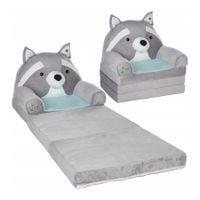 fotel dla dziecka rozkładany Kidsee 3-częściowy szop