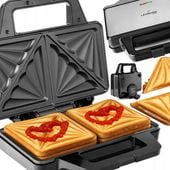 OPIEKACZ DO KANAPEK TOSTER GRILL SANDWICH POWŁOKA NIEPRZYWIERAJĄCA MOC