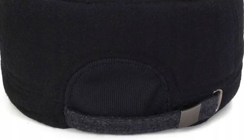 CIEPŁA CZAPKA ZIMOWA Z DASZKIEM NAUSZNIKAMI MĘSKA USZATKA OCIEPLANA PILOTKA na Arena.pl