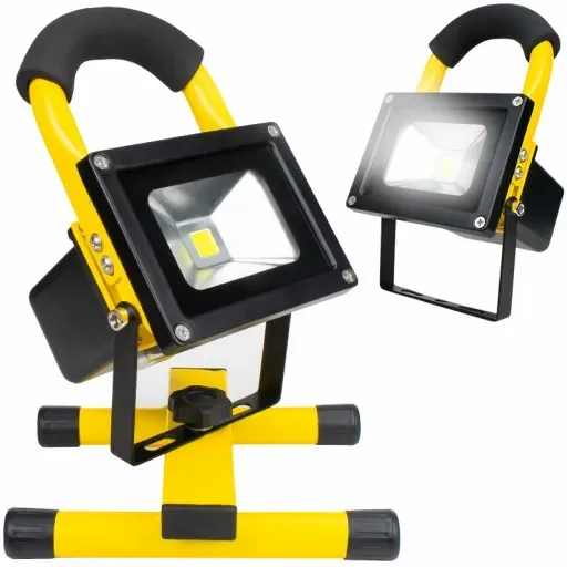 HALOGEN REFLEKTOR 10W BEZPRZEWODOWY AKUMULATOROWY BATERIA NAŚWIETLACZ IP65 zdjęcie 1