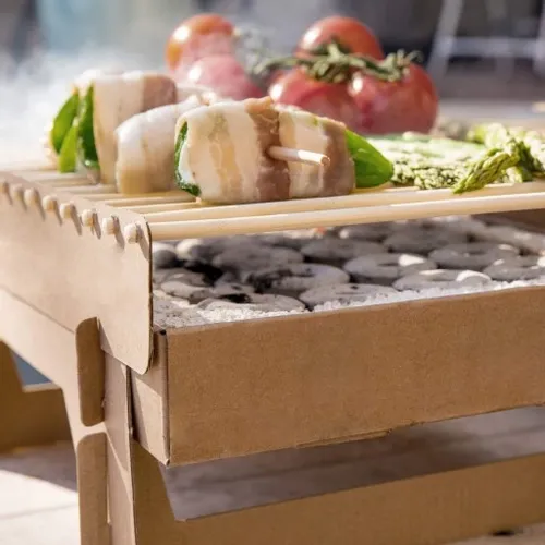 GRILL JEDNORAZOWY WĘGLOWY EKOLOGICZNY 100% EKO BIO Naturalny Kartonowy na Arena.pl