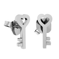 SREBRNE KOLCZYKI KLUCZYKI NA SZTYFT SREBRO PRÓBY 925