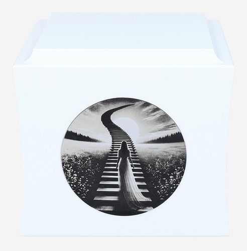 Urna dla kobiety Schody do nieba Biała na Arena.pl