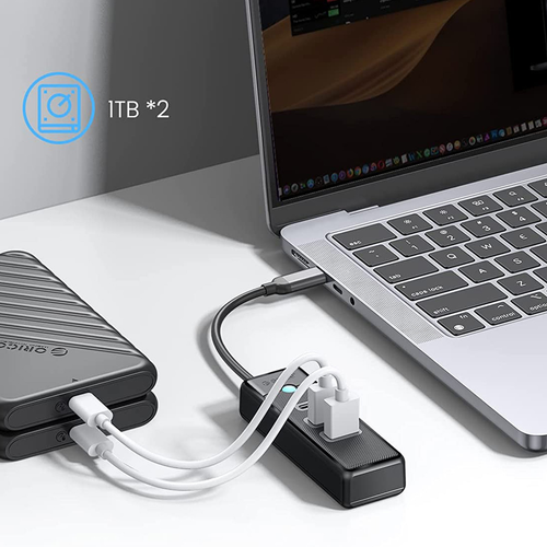 Orico Hub USB-C 2x USB-A 3.1 + USB-C czarny na Arena.pl