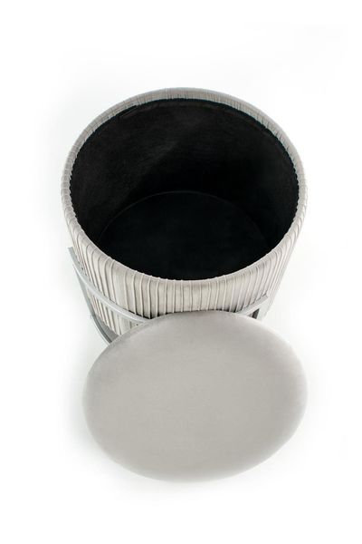 Pufa Darbi szara jasna zdjęcie 4