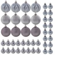 Bombki Choinkowe Nietłukące Bombka Na Choinkę Ozdoby Świąteczne Zestaw 44x