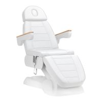 Fotel kosmetyczny elektryczny Sillon Lux 273b 3 silniki biały