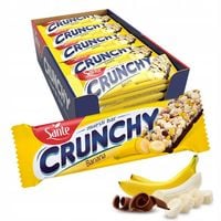 Baton Crunchy bananowy podlany czekoladą 40g - zestaw 25 sztuk