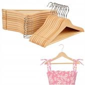 WIESZAK NA UBRANIA DZIECIĘCE WIESZAKI OGIVO x20 DLA DZIECI DREWNO