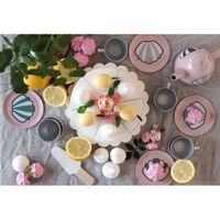 ZABAWKOWY DREWNIANY TORT CYTRYNOWO -BEZOWY