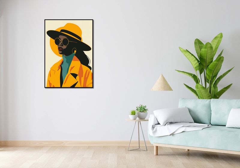 Plakat 67,5x95cm Żółta Stylowość zdjęcie 4