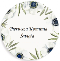 Opłatek na tort Tort Pierwsza Komunia Święta Komunijny Biblia Hostia Tekst