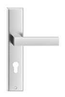 KLAMKA ZEWNĘTRZNA TOPAZ 72MM NA WKŁADKĘ PRAWA STAL