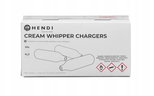 Naboje do syfonu do bitej śmietany HENDI SMART szare 50 sztuk na Arena.pl