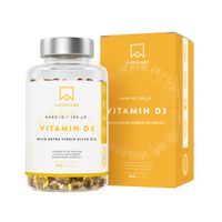 Witamina D3 4000 IU Naturalna z Oliwą z Oliwek 365 kapsułek | Aavalabs