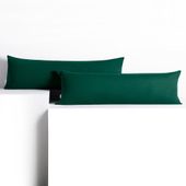 Poszewka na poduszkę 40x200 AMBER jersey zielona dekoracyjna x2