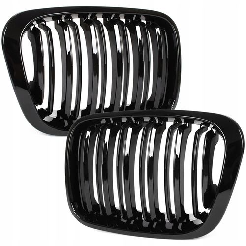 Nerki grill atrapa kratka czarny połysk BMW 3 E46 1998-01 przed liftingiem na Arena.pl