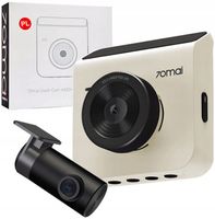 Zestaw 70mai Kamera samochodowa A400 Biała + Kamera cofania RC09