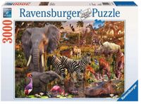 Rozwijające PUZZLE Do Układania GRA LOGICZNA Zestaw Puzzli ZWIERZAKI AFRYKI