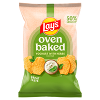 Lay's Oven Baked chipsy ziemniaczane o smaku jogurtu z ziołami 110 g