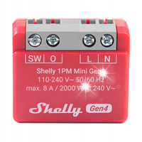Sterownik Shelly 1PM Mini Gen4 Zigbee/Matter