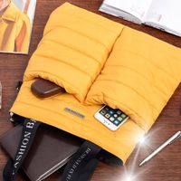 Niktrade torebka shopper syntetyk żółty