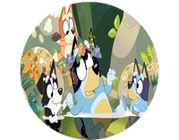 Opłatek na tort Bluey