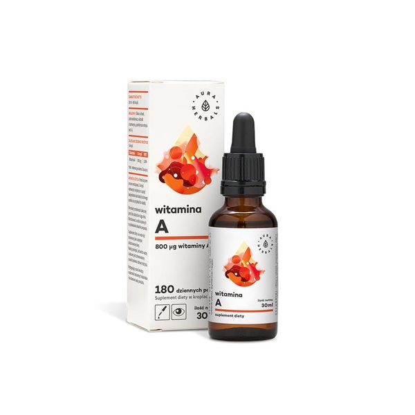 Witamina A krople 30ml - AURA zdjęcie 1
