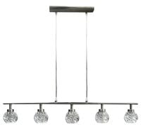 Gira zwis 5x40W G9 satyna nikiel+kryształ promocja