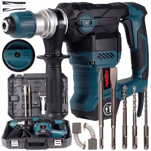 MŁOTOWIERTARKA MŁOT UDAROWY WIERTARKA SDS+ UDAR DŁUTA WIERTŁA +WALIZKA SMAR na Arena.pl