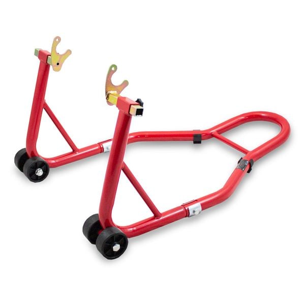 Stojak do motocykla tył czerwony zdjęcie 1