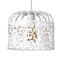 LAMPA wisząca ALESSANDRA 2161 Rabalux ażurowa OPRAWA metalowy zwis vintage biały