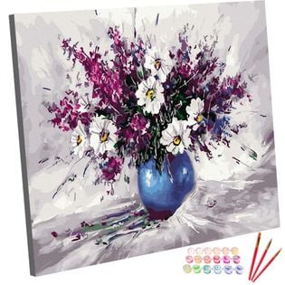 MALOWANIE PO NUMERACH Zestaw Obraz 40x50cm - Świeże Kwiaty