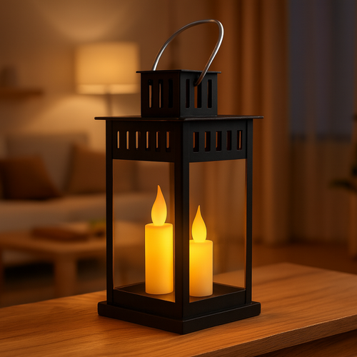 lampion dekoracyjny led z imitacją świecy 8 x 15 cm - lamp57cz na Arena.pl