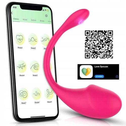 WIBRATOR STEROWANY TELEFONEM APLIKACJĄ DLA PAR WIBRUJĄCE JAJKO APP na Arena.pl