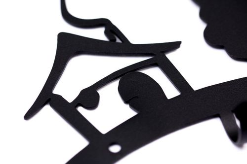 Wieszak ścienny Domek czarny na Arena.pl