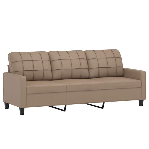 3-osobowa sofa, cappuccino, 180 cm, sztuczna skóra na Arena.pl