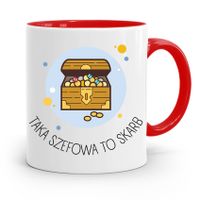 Kubek Czerwony Dla Szefowej Taka Szefowa To Skarb Z Nadrukiem Ze Zdjęciem