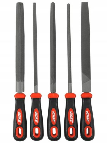 ZESTAW PILNIKÓW PILNIK ŚLUSARSKI ZDZIERAK TARNIK METALU PŁASKI OKRĄGŁY 20cm na Arena.pl