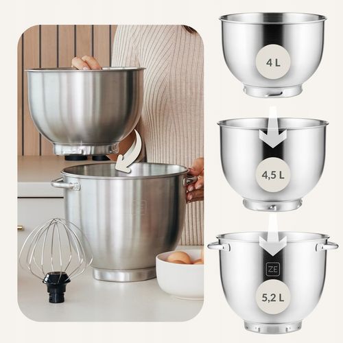 Robot Kuchenny 3 x MISY Wielofunkcyjny MIKSER PLANETARNY POTRÓJNY 5,2L na Arena.pl
