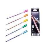 pióro żelowe eko brokat 5szt gz-031/cpfdg 9960